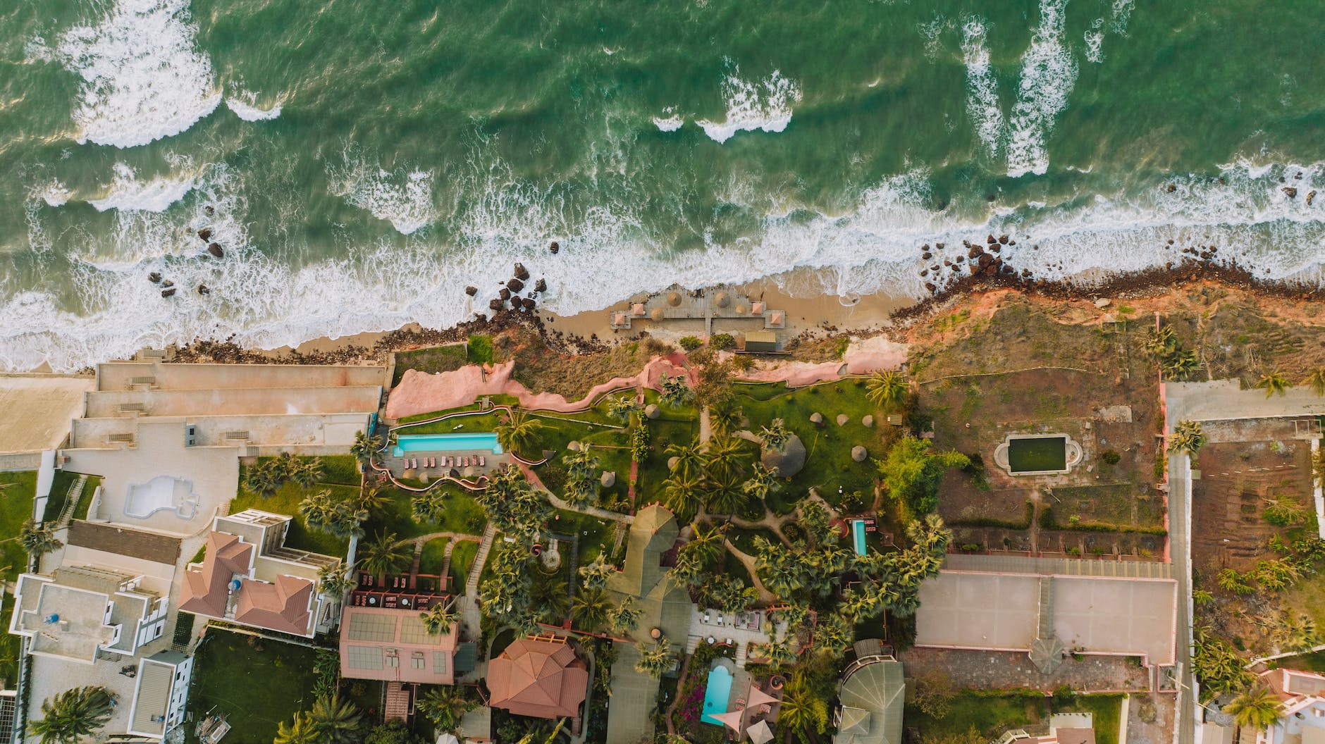 residential district by beach